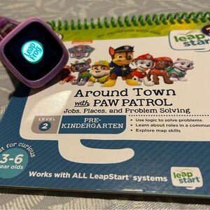 Leapstart GO pen and paw patrol booklet